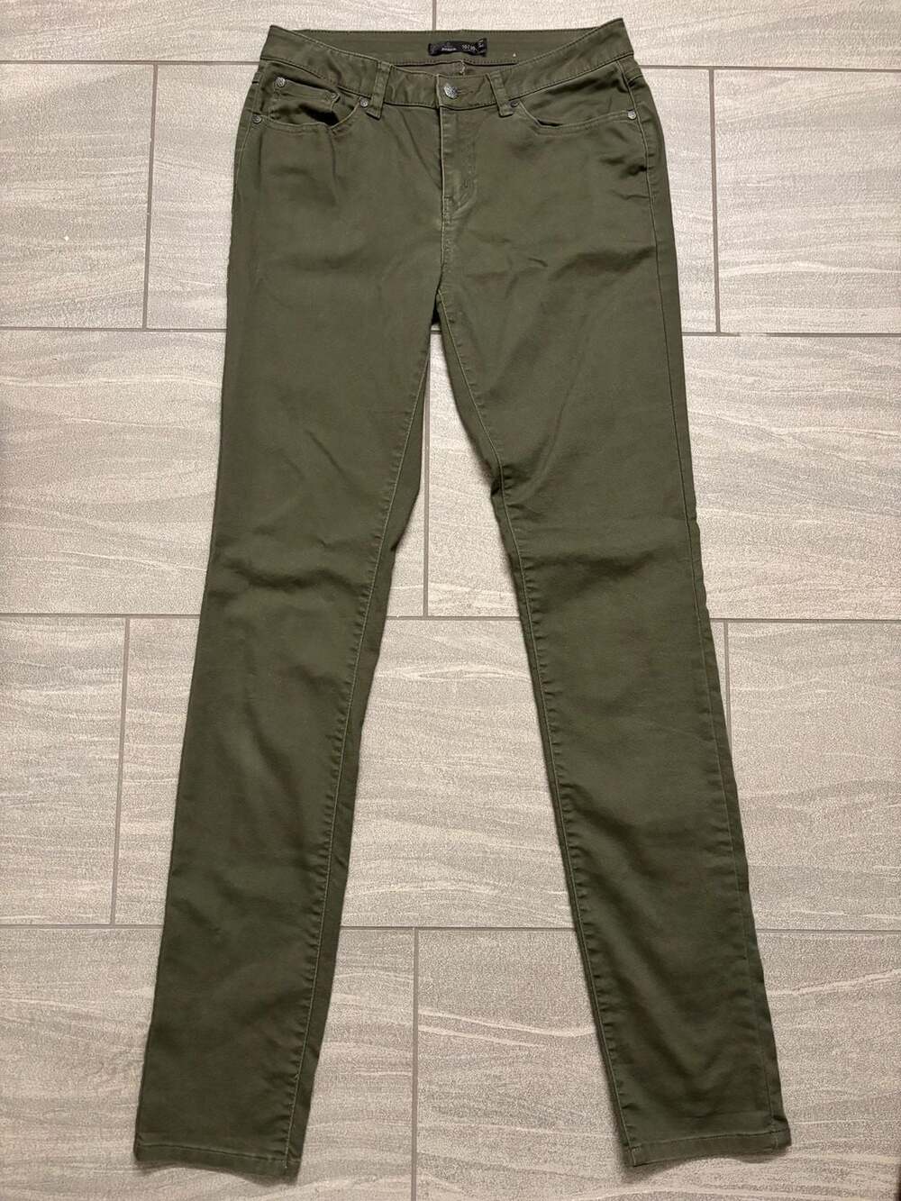 Prana Kayla Jean Olive Green Tall Inseam Size 10/30